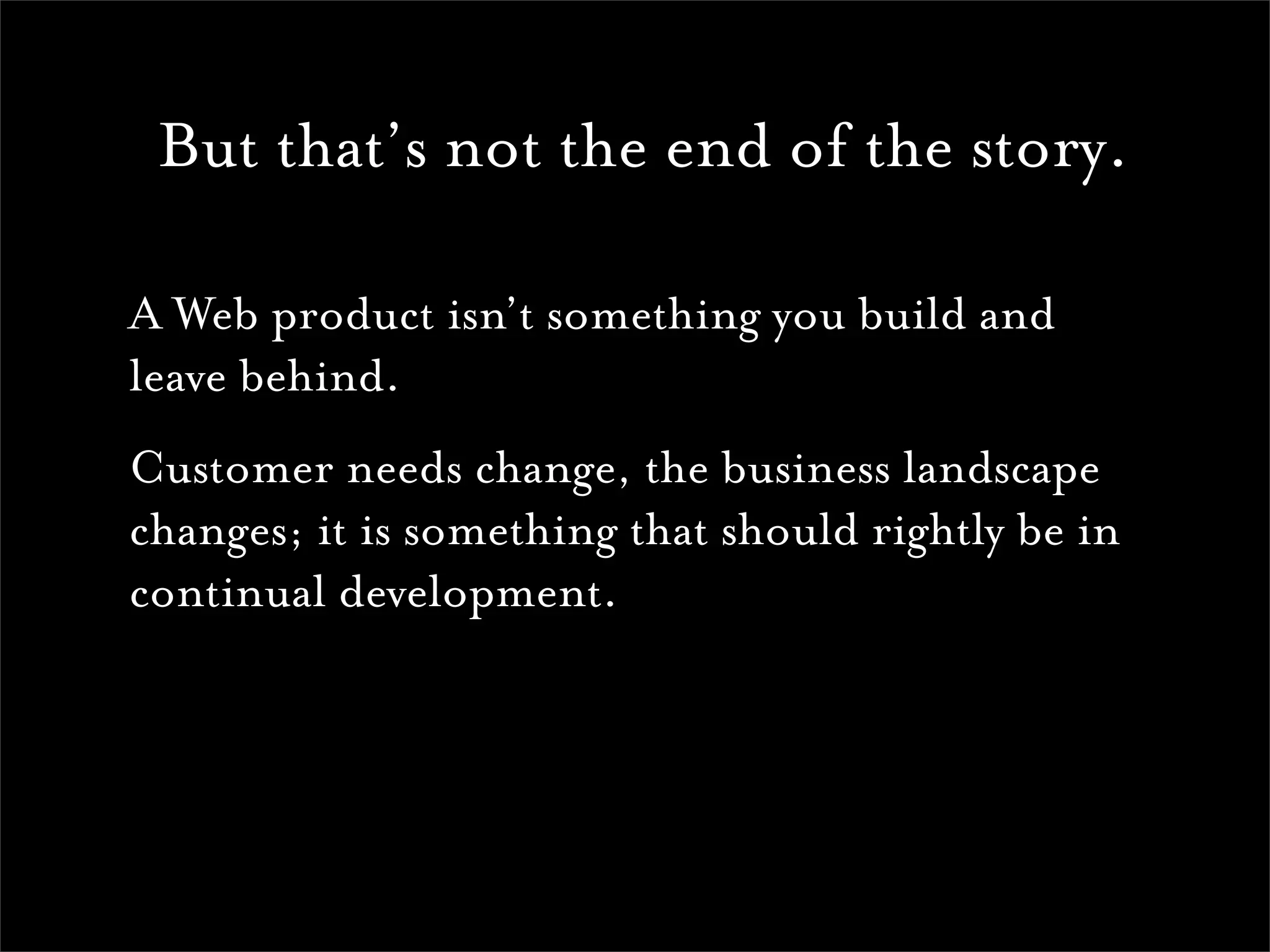 Realising Dreams: Building for the Web