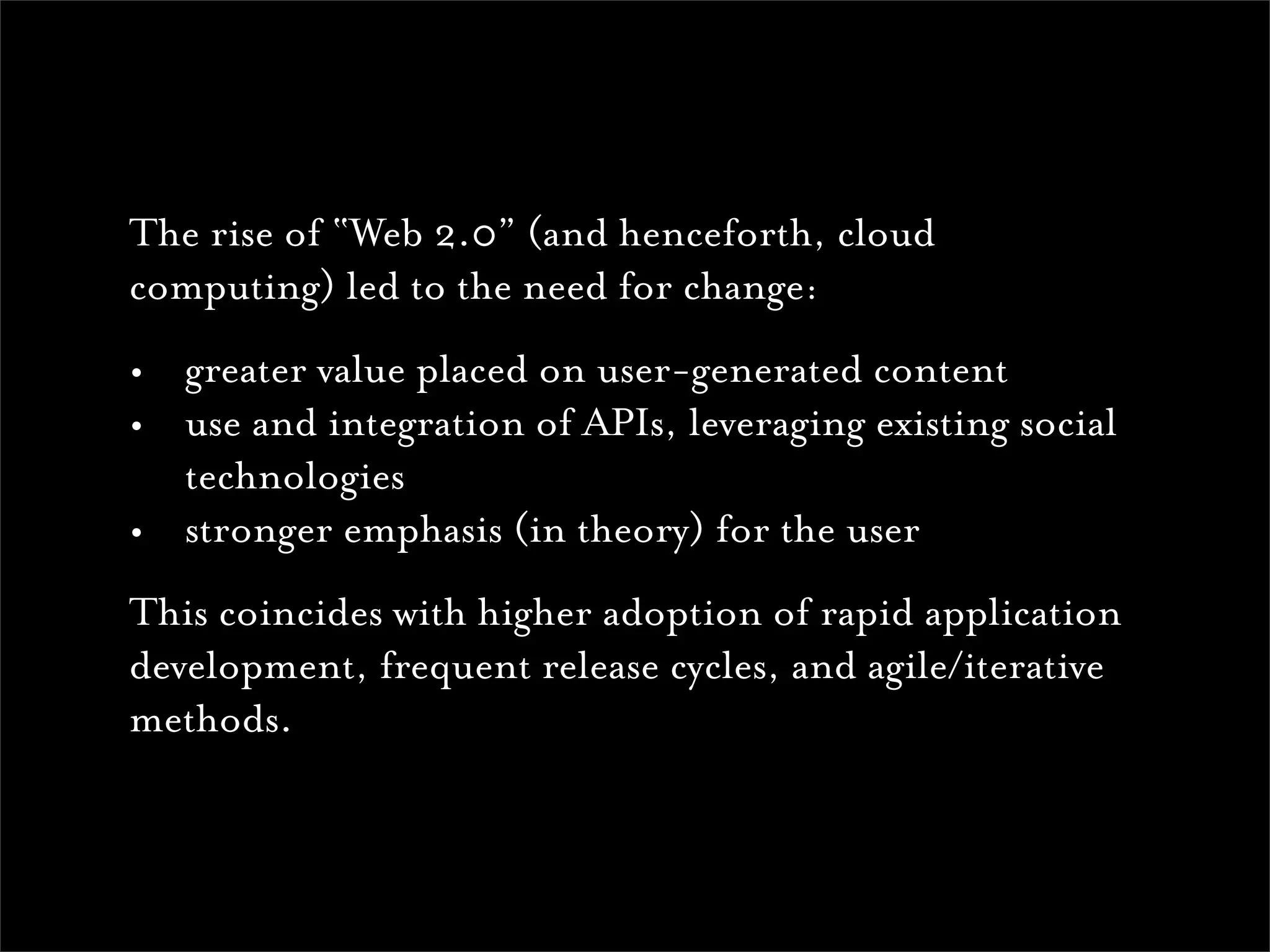 Realising Dreams: Building for the Web
