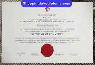 McGill University fake degree from shoppingfakediploma.com