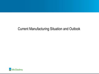 Current Manufacturing Situation and Outlook 