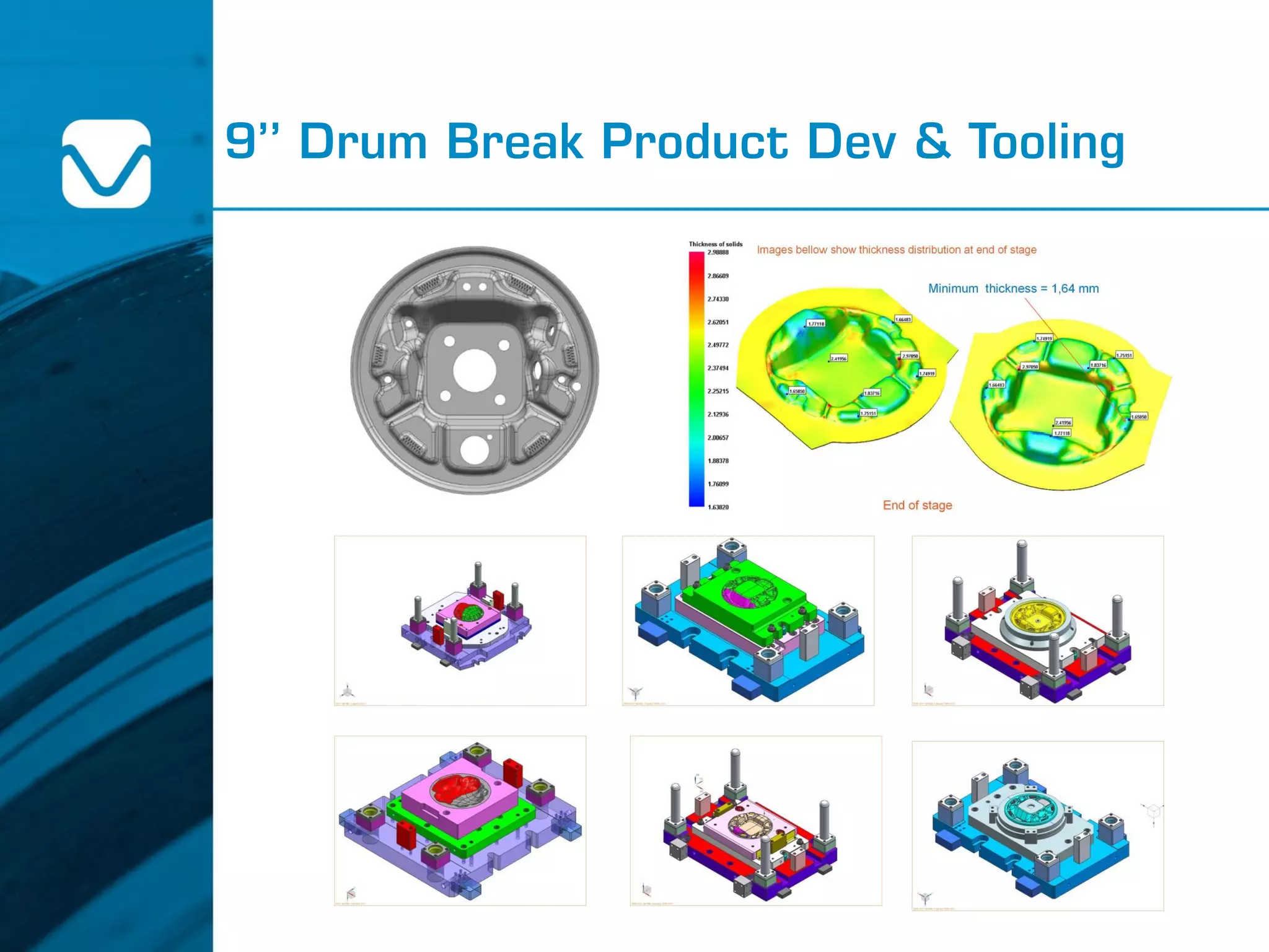 9’’ Drum Break Product Dev & Tooling
 