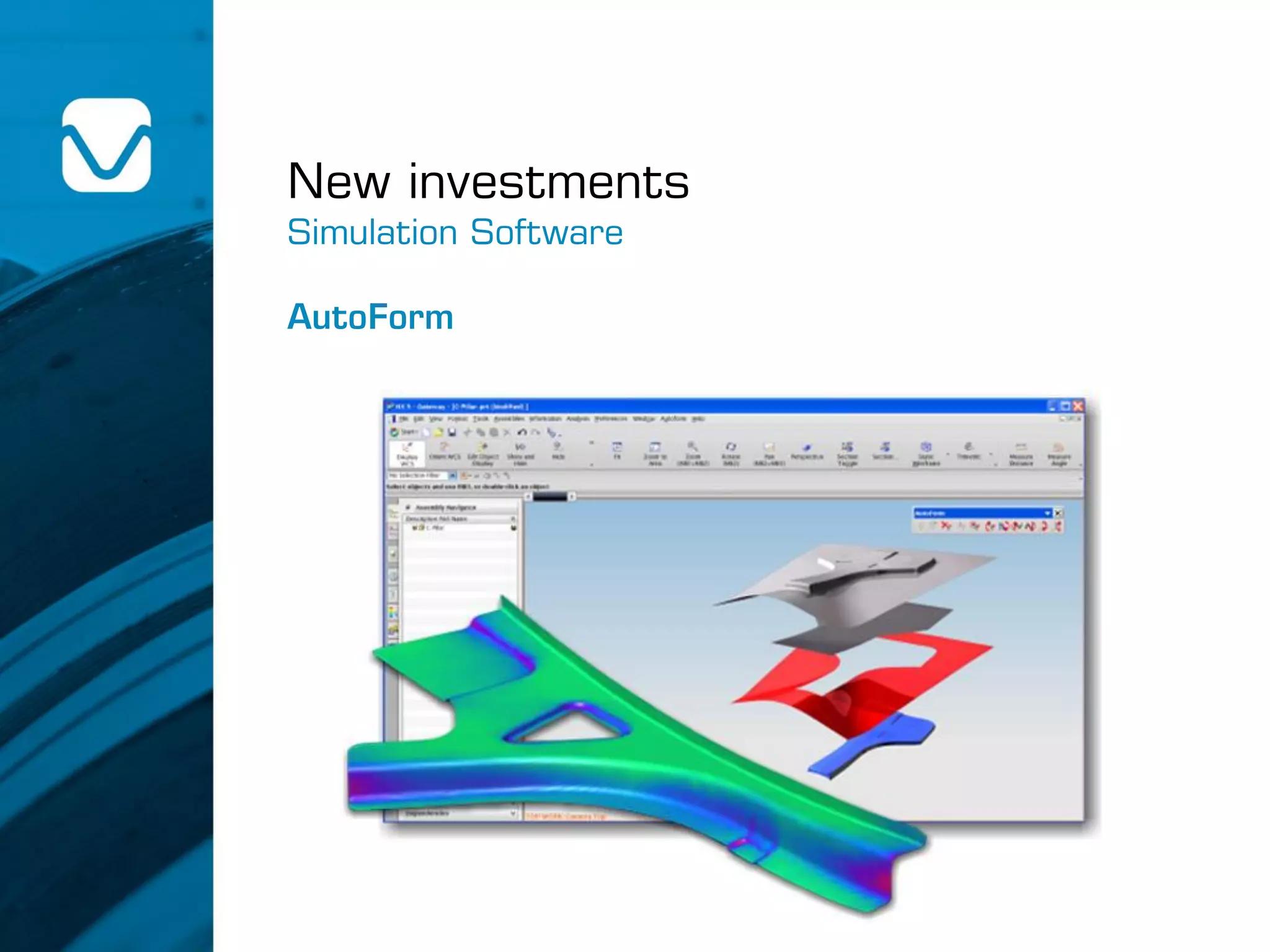 New investments
Simulation Software
AutoForm
 
