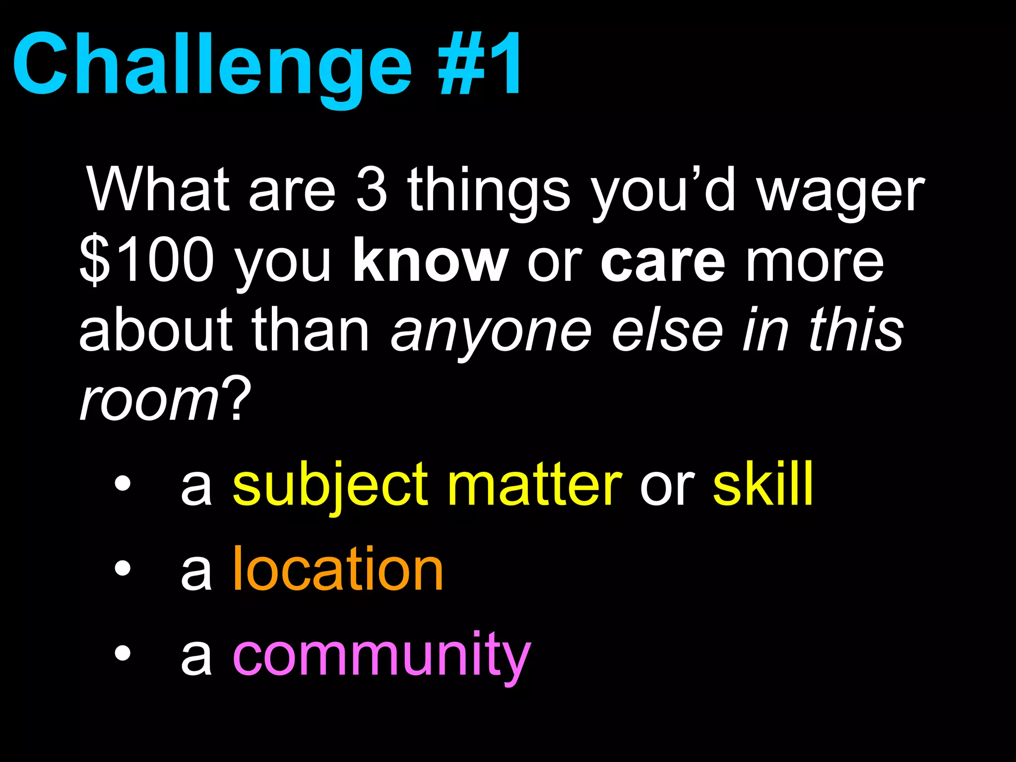 What we learned We can motivate and coordinate real change 