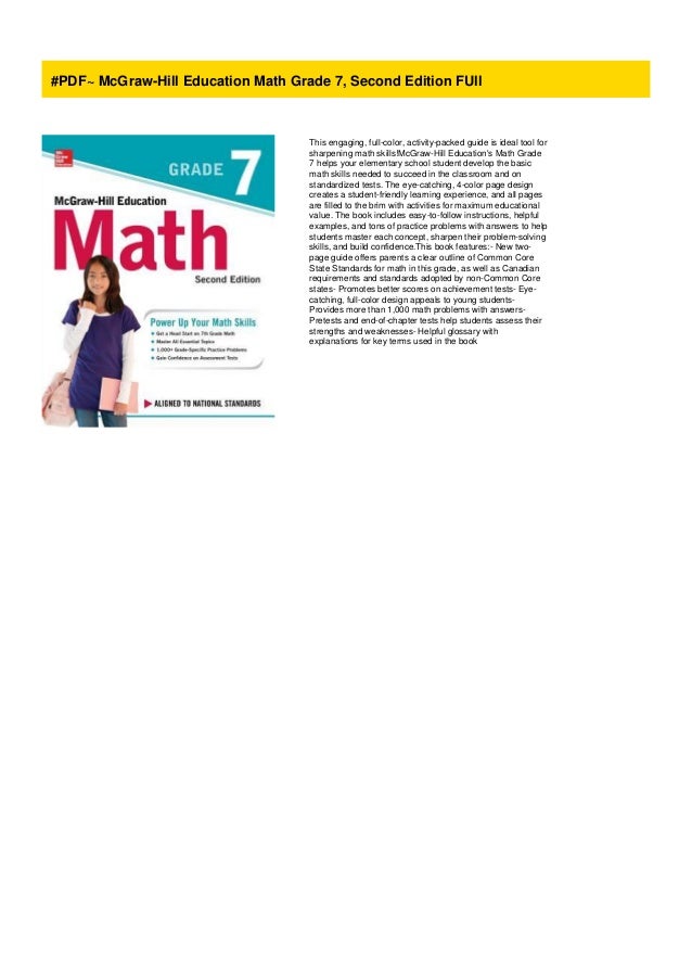 McgrawHill My Math Grade 4 Teacher Edition Pdf Mcgraw