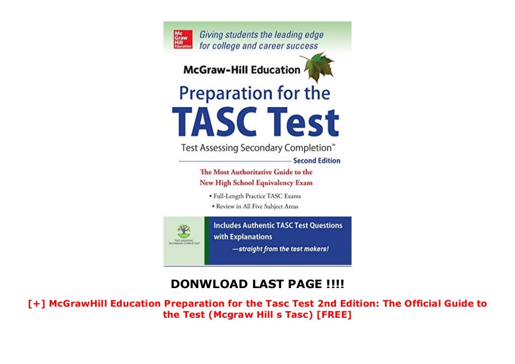 McGrawHill Education Preparation for the Tasc Test 2nd Edition The
