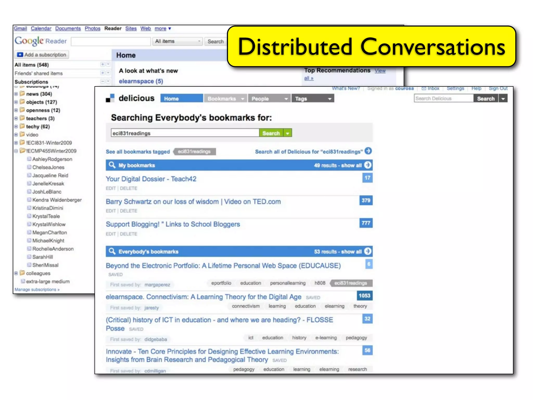 Distributed Conversations
 