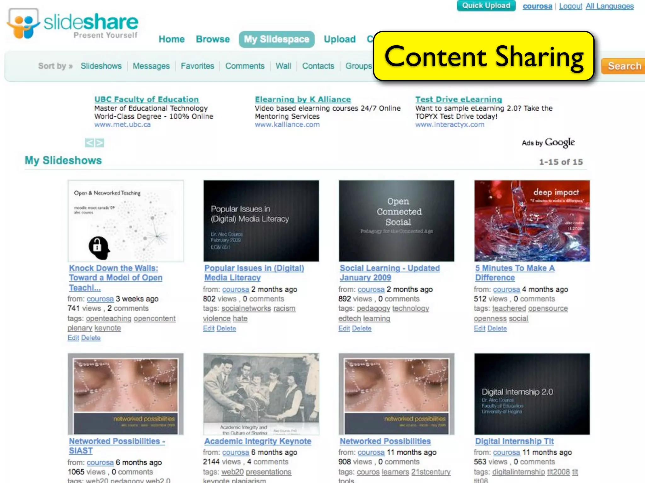 Content Sharing
 