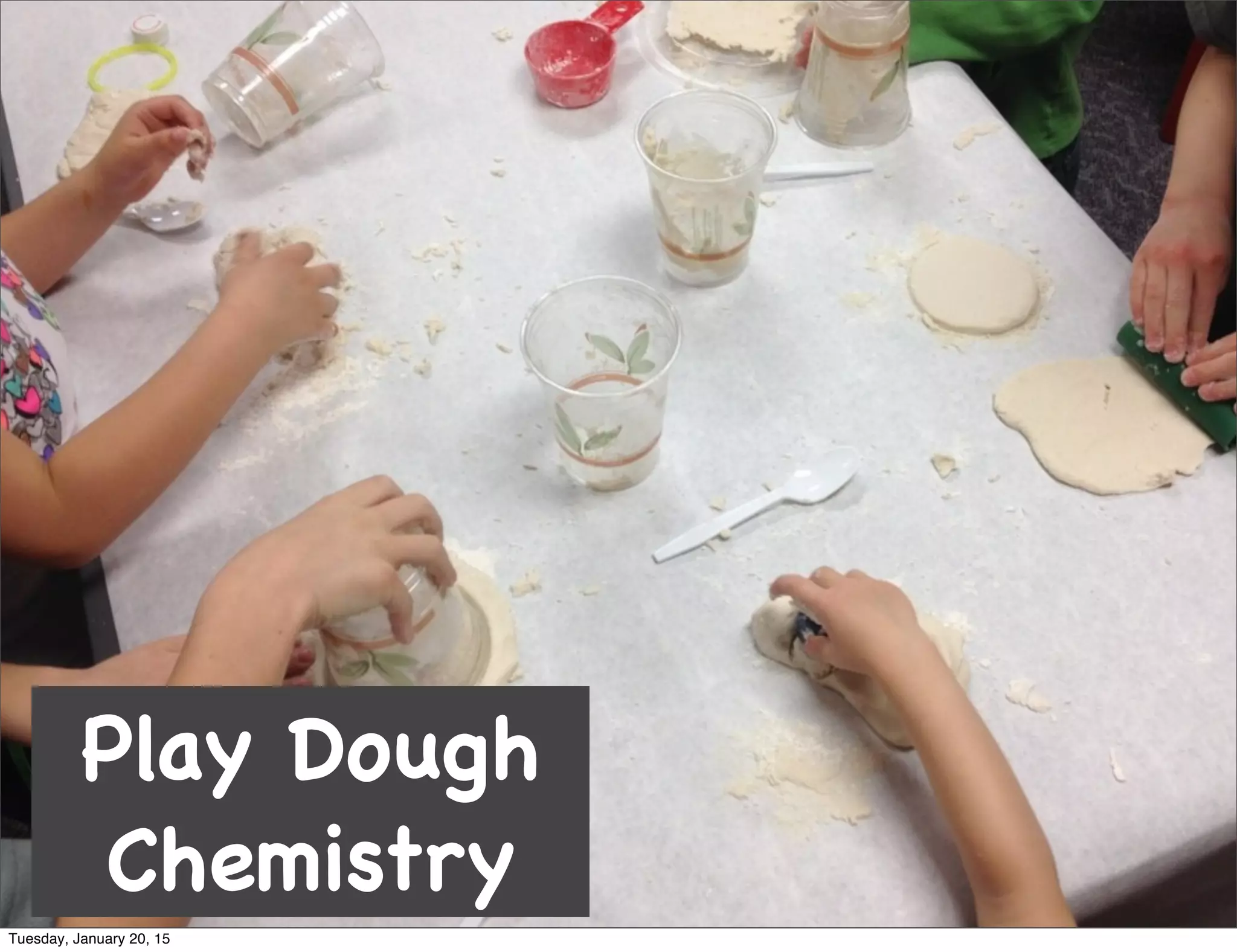 Play Dough
Chemistry
Tuesday, January 20, 15
 