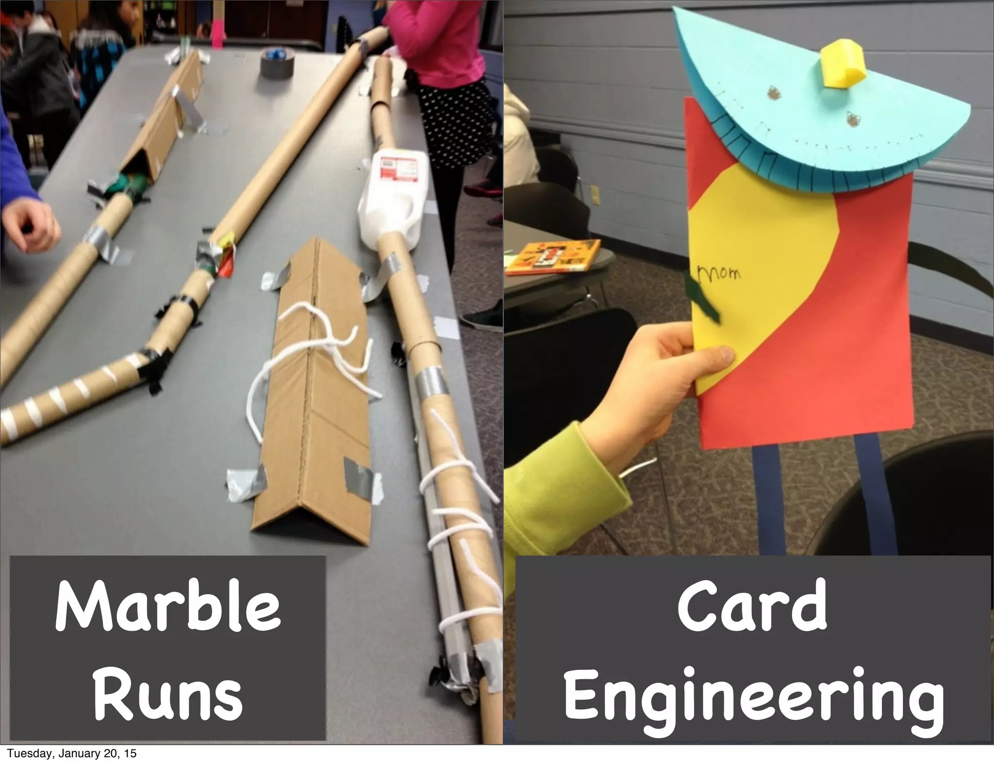 Marble
Runs
Card
Engineering
Tuesday, January 20, 15
 