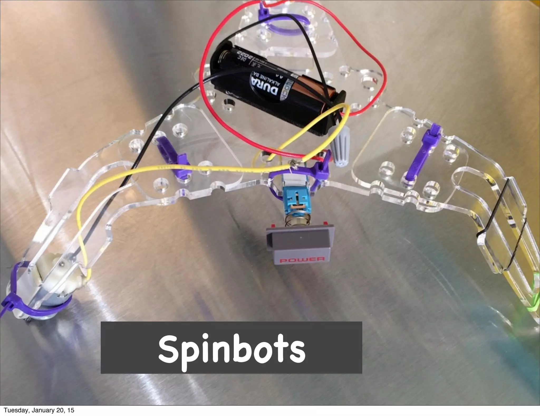 Spinbots
Tuesday, January 20, 15
 