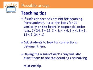 Top Drawer Teachers: Possible Arrays | PPT