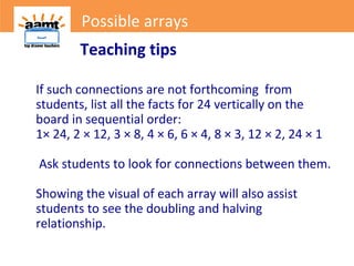 Top Drawer Teachers: Possible arrays | PPT