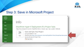 Step 3: Save in Microsoft Project

 