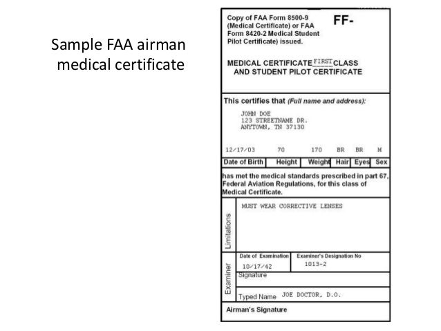 sample of medical certificate