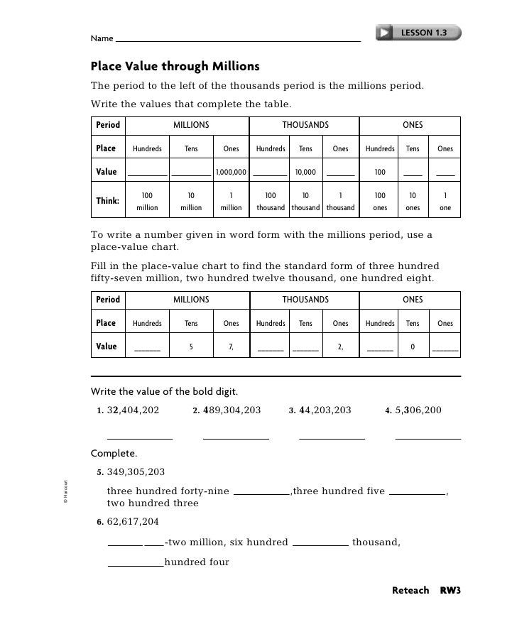 m chap1 packet 1 3 million in standard form