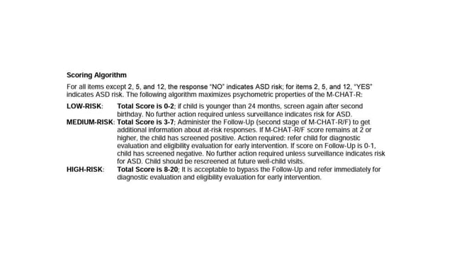 MCHAT and Autism Management.pptx
