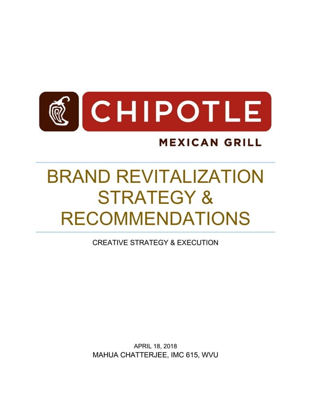 Chipotle _Brand Revitalization Strategy PDF