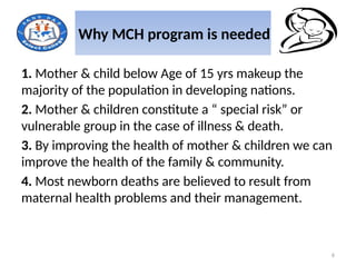 Maternal and child health programs :Best practices & lessons learned | PPTX