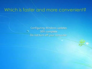 Which is faster and more convenient?
 