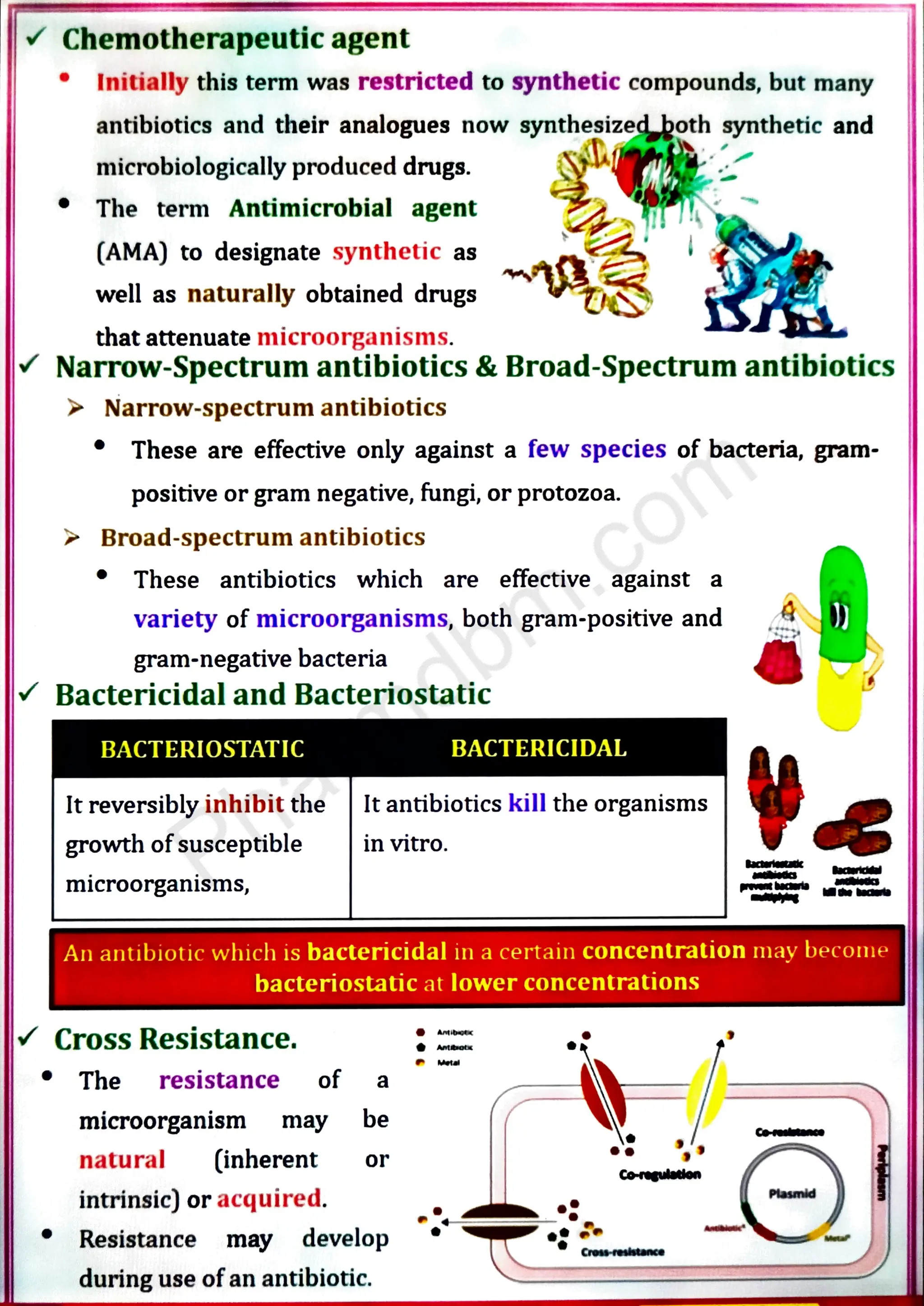 Medicinal chemistry III Unit no 1 -Antibiotics | PDF