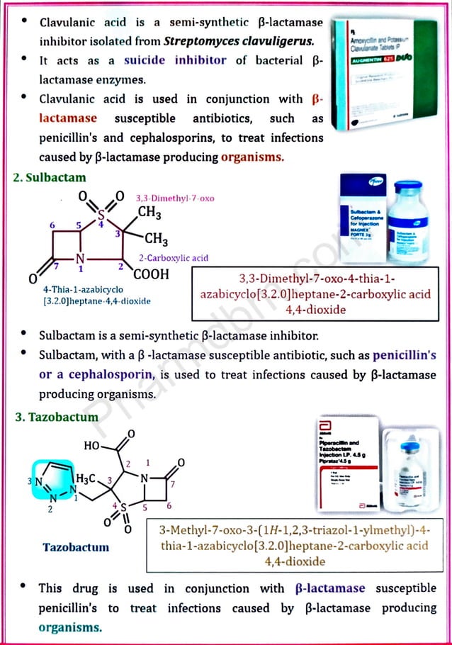Medicinal chemistry III Unit no 1 -Antibiotics | PDF