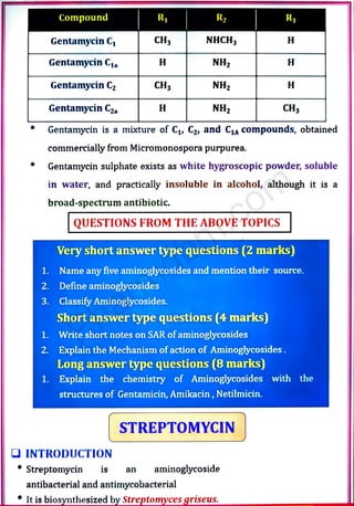 Medicinal chemistry III Unit no 1 -Antibiotics | PDF