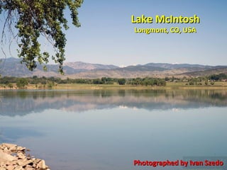 Lake McIntosh
Longmont, CO, USA




Photographed by Ivan Szedo
 