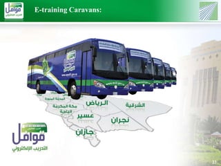 23 
E-training Caravans: 
 