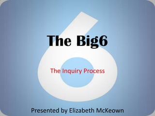 The Big6
      The Inquiry Process




Presented by Elizabeth McKeown
 