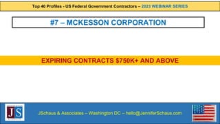 Top 40 Federal Contractors - PROFILE #7 - McKesson