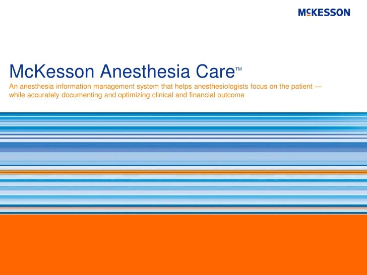 Automated Anesthesia Record Keeping Automated Anesthesia Record Keeping
