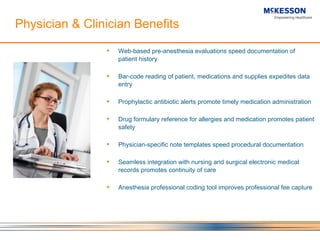 anesthesia information management system that helps anesthesiologists ...