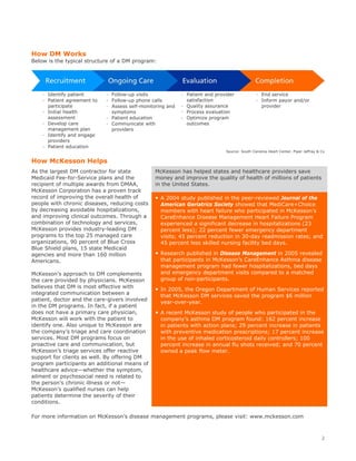 Improving Patient Safety with Disease Management – McKesson