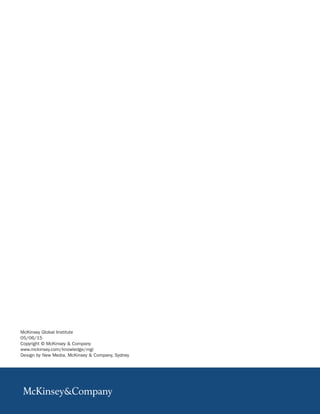 McKinsey Global Institute
05/06/15
Copyright © McKinsey & Company
www.mckinsey.com/knowledge/mgi
Design by New Media, McKinsey & Company, Sydney
 