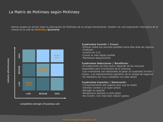 Matriz Mckinsey Ejemplo Practico – LOAG