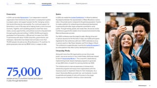 Generation
In 2014, we founded Generation , an independent nonprofit
organization that transforms the education to employment system
to prepare, place, and support people into life-changing careers
that would otherwise be inaccessible. Our continued support for
Generation is one of the ways we’re helping foster a more inclusive
economy. Together, we’re enabling people to meet their basic
needs, access opportunities, and achieve economic empowerment
through quality jobs and skilling. In 2022, 22,000 participants
graduated from Generation, a 185 percent increase from 2021.
In partnership with about 11,000 nonprofits, governments, and
employers, Generation has helped train and place more than
75,000 people into jobs across 35 professions in 17 countries. Its
global graduates have earned $630 million in wages to date.
Juntos
In 2018, we created the Juntos Conference in Brazil to address
the disparity between the representation of Black Brazilians in senior
roles in the private sector compared to the general population. It works
to create a platform for networking and professional development
in partnership with other large companies committed to racial
justice. Through training, panels, and career fairs, the annual Juntos
Conference supports the creation of an inclusive environment to help
Black professionals succeed.
Our 2022 conference was the largest to date, offering virtual and
in-person sessions for the first time. In total, over 4,000 participants
registered for the conference, with over 1,000 in attendance at our
in-person events in São Paulo, Salvador, and Porto Alegre in Brazil.
The conference is supported year-round by the Juntos Ecosystem ,
an online platform that offers further development solutions.
Ownership Works
Along with more than 60 organizations across the private,
public, and social sectors in the United States, McKinsey helped
to launch Ownership Works . This nonprofit is dedicated to
implementing broad-based employee programs to generate
at least $20 billion of wealth for working families by 2030.
The initiative aims to improve awareness of shared stock
ownership programs and equip more organizations with the
necessary tools to implement these for their employees. As a
result, Ownership Works provides low- and moderate-income
households and people of color with access to the single
largest source of wealth in America: stock ownership.
Participants at McKinsey’s annual Juntos Conference in Brazil.
75,000
people across 17 countries trained and placed
in jobs through Generation
54
2022 ESG Report
Introduction Sustainability Inclusive growth Reporting approach
Responsible practices
 