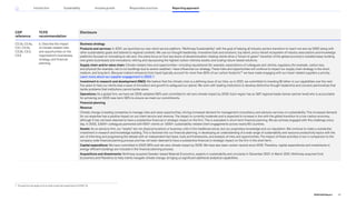 57
	Exceptions may apply such as when travel decreased due to COVID-19.
CDP
reference
TCFD
recommendation
Disclosure
C2.3a, C2.4a,
C3.1, C3.2a,
C3.2b, C3.3,
C3.4
b. Describe the impact
of climate-related risks
and opportunities on the
organization’s businesses,
strategy, and financial
planning
Business strategy
Products and services: In 2021, we launched our new client service platform, “McKinsey Sustainability,” with the goal of helping all industry sectors transform to reach net zero by 2050 along with
other sustainability goals and tailored to regional contexts. We use our thought leadership, innovative tools and solutions, top talent, and a vibrant ecosystem of industry associations and knowledge
platforms focused on innovating to net zero. Our plans focus on four key levers of decarbonization: helping clients drive a “brown to green” transition of the global economy’s installed base; building
new green businesses and innovations; retiring and repurposing the highest carbon intensity assets; and scaling nature-based solutions.
Supply chain and/or value chain: Climate-related risks and opportunities—including reputational (for example, expectations of colleagues and clients), regulatory (for example, carbon tax),
and physical (for example, risk to our buildings due to severe weather)—have influenced our strategy. These risks and opportunities will continue to impact our supply chain strategy in the short,
medium, and long term. Because indirect emissions from travel typically account for more than 80% of our carbon footprint,57
we have made engaging with our travel-related suppliers a priority.
Learn more about our supplier engagement in 2022 .
Investment in research and development (RD): We believe that the climate crisis is a defining issue of our time, so in 2021, we committed to investing $1 billion in our capabilities over the next
five years to help our clients lead a wave of innovation and growth to safeguard our planet. We work with leading institutions to develop distinctive thought leadership and convene partnerships that
tackle problems that institutions cannot tackle alone.
Operations: As a global firm, we have set 2025 validated SBTs and committed to net-zero climate impact by 2030. Each region has an SBT regional leader (senior partner level) who is accountable
for achieving our 2025 near-term SBTs to ensure we meet our commitments.
Financial planning
Revenue
Climate change is leading companies to manage risks and seize opportunities, driving increased demand for management consultancy and advisory services on sustainability. This increased demand
for our expertise has a positive impact on our client service and revenue. The impact is currently moderate and is expected to increase in line with the global transition to a low-carbon economy,
although it has not been deemed to have a substantive financial or strategic impact on the firm. This is evaluated in short-term financial planning. We are actively engaged with this challenge every
day. In 2022, 3,500+ colleagues partnered with 600+ clients on 1,600+ sustainability-related client engagements across nearly 60 countries.
Assets: As an advisory firm, our “assets” are not physical locations or business units in the traditional sense, but our proprietary knowledge and our reputation. We continue to make a substantial
investment in research and knowledge building. This is factored into our financial planning, in developing an understanding of a wide range of sustainability and resource productivity topics with the
aim of informing and progressing the debate with an independent fact base, tools and frameworks, and analysis of risks and opportunities. The impact of these activities is low in comparison to the
company-wide financial planning process and has not been deemed to have a substantive financial or strategic impact on the firm in the short term.
Capital expenditure: We have committed to 2025 SBTs and net-zero climate impact by 2030. We have also been carbon neutral since 2018. Therefore, capital expenditures and investments in
energy-efficient buildings are included in the financial planning process.
Acquisitions and divestments: McKinsey acquired Sweden-based Material Economics, experts in sustainability and circularity in December 2021. In March 2021, McKinsey acquired Vivid
Economics and Planetrics to help clients navigate climate change, bringing us significant additional analytical capabilities.
97
2022 ESG Report
Reporting approach
Responsible practices
Introduction Sustainability Inclusive growth
 