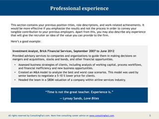 McKinsey Resume Sample - Mckinsey Resume Sample 5 320 