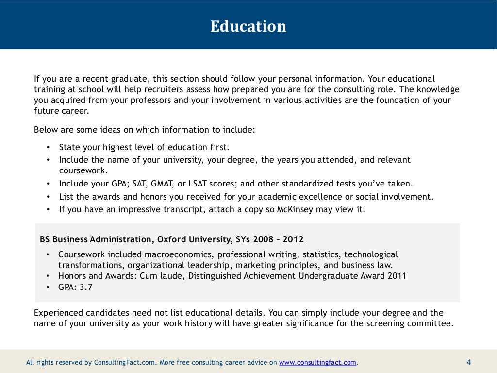 mckinsey-resume-sample