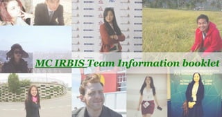 MC IRBIS Team Information booklet
 