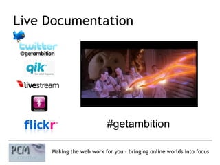 Live Documentation #getambition 