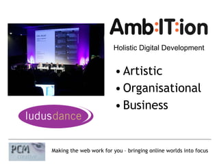 Artistic Organisational Business Holistic Digital Development 