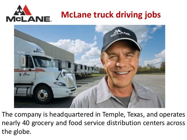 McLane truck driving jobs