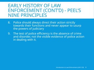Law Enforcement Evolution The evolution and the importance of law enforcement in malaysia | PPTX