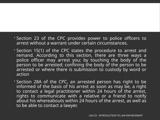 The constitutional power of law enforcement | PPTX