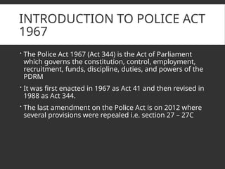 The constitutional power of law enforcement | PPTX