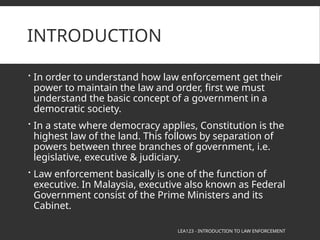 The constitutional power of law enforcement | PPTX