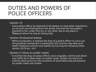 The constitutional power of law enforcement | PPTX