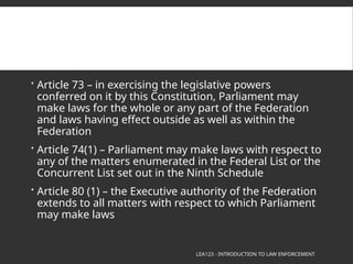 The constitutional power of law enforcement | PPTX