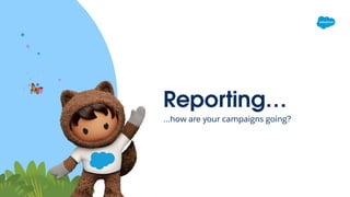 Reporting…
…how are your campaigns going?
 
